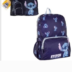 Primark Stitch Kids Backpack - Navy and Pink